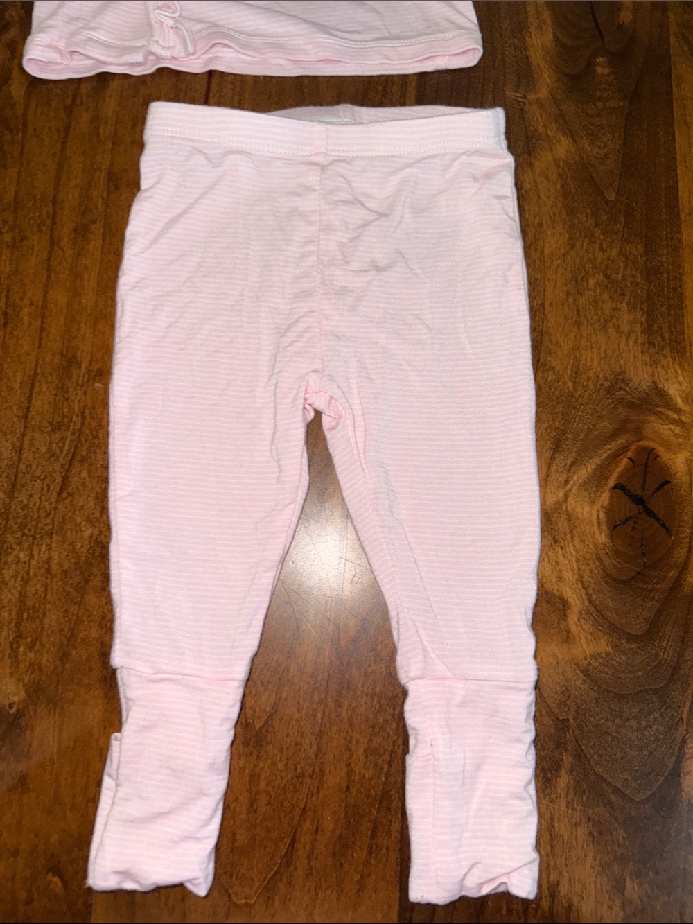 Angel Dear Light Pink Ruffle-Front Pajama Set - Picture 4 of 6